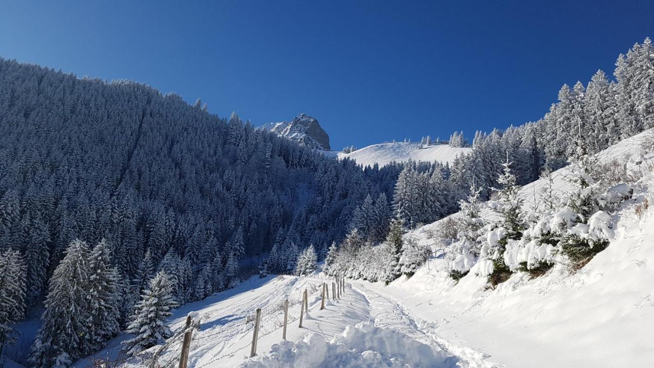 Charming Chalet With Panoramic View And Private Parking In Gruyere Gruyeres Exterior foto